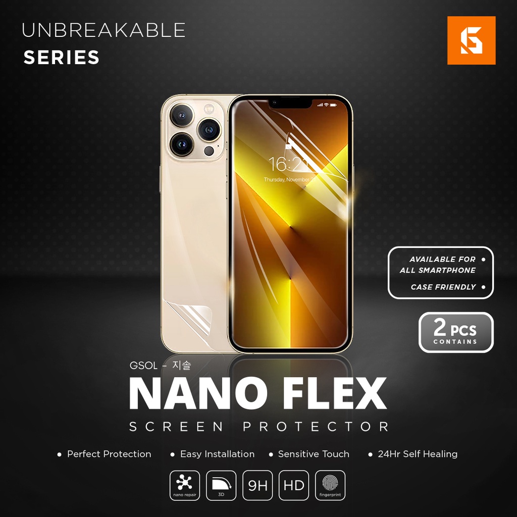 GSOL NANO FLEX SCREEN PROTECTOR IPHONE 12 MINI ANTI GORES HYDROGEL