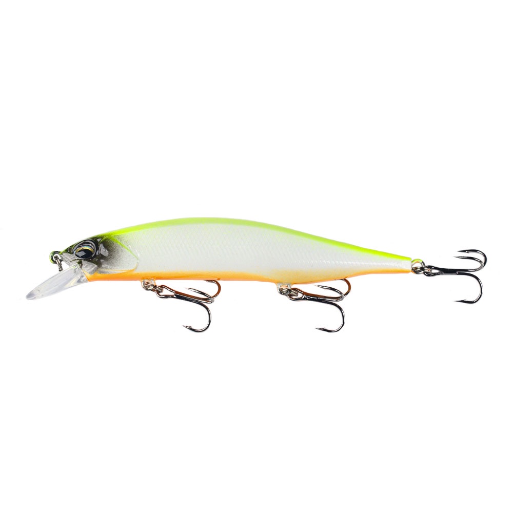 Hengjia Umpan Pancing Bentuk Ikan Kecil 12CM 15G Casting Big Minnow Fishing Lure Equipped 3 Fishing Hook