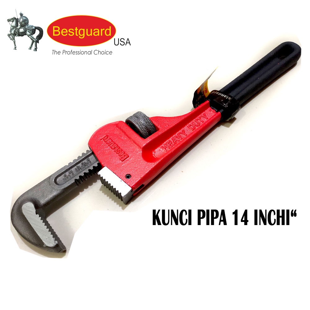 BESTGUARD Kunci Pipa 14 INCH / Pipe Wrench 14&quot;