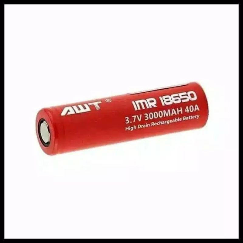 Termurah baterai, baterry awt black 18650 kapasitas 3400mAh