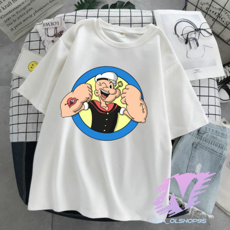 kaos anak Popeye sipelaut baju kaos anak dan dewasa kartun POPEYE