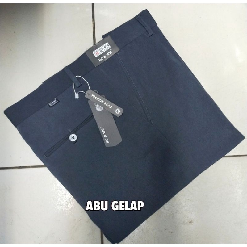 ORI !!!CELANA  FORMAL PANJANG PRIA STANDAR | KERJA | BAHAN | KATUN RC&amp;WR | HALUS | ADEM | TEBAL size 27-44