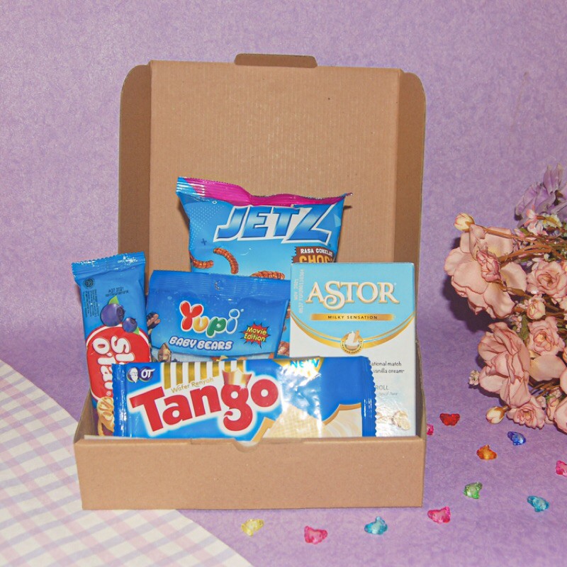 

Snack Box Biru / Hampers Gift Package Blue - AYITA
