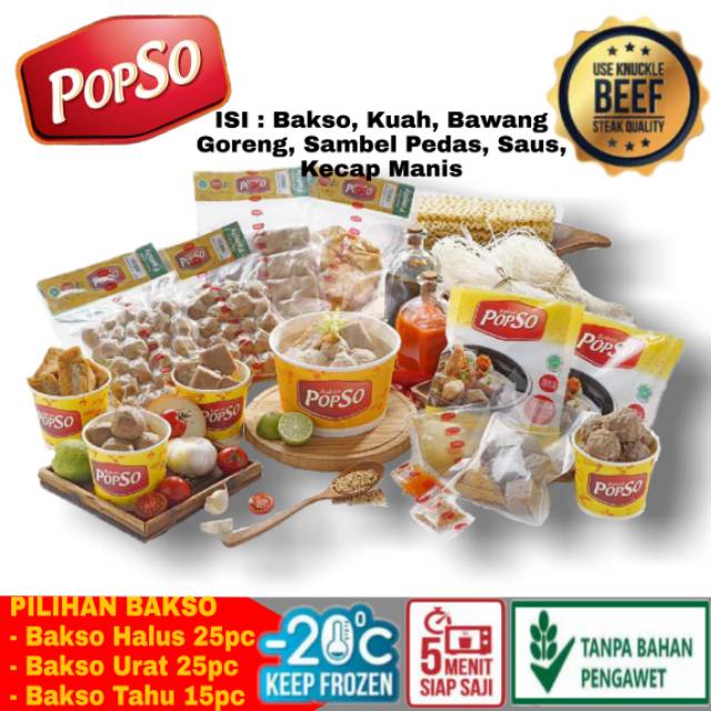 

PAKDEN BAKSO SAPI FAMILY PACK ( BAKSOURAT, BAKSOHALUS, BAKSOTAHU )