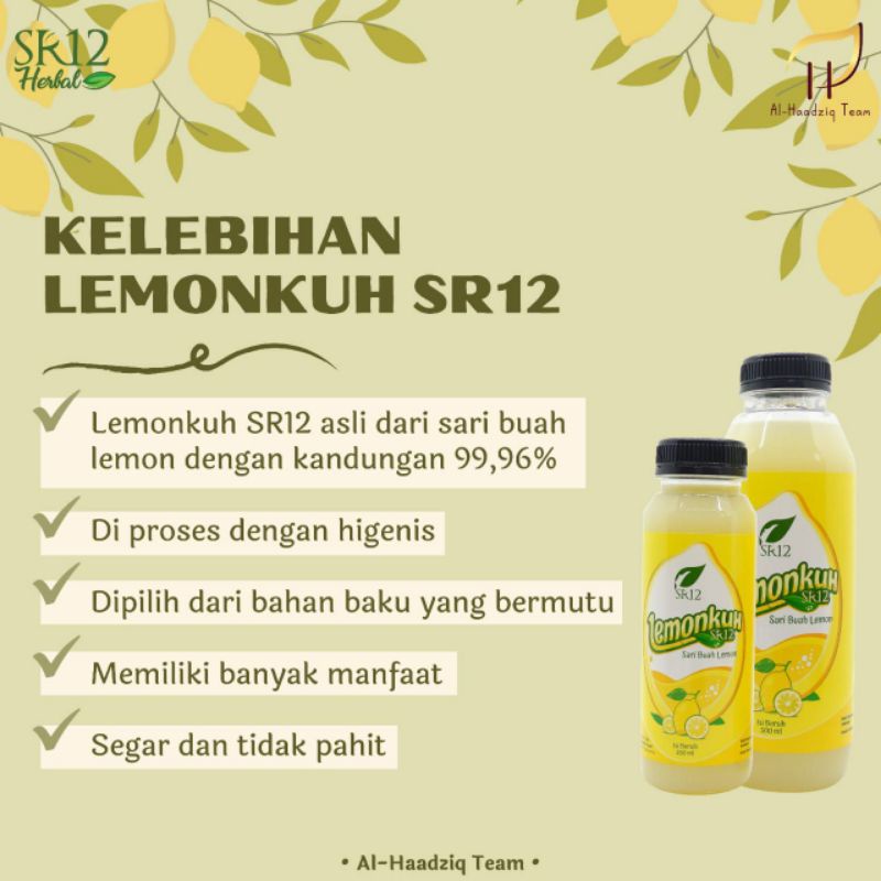 

SR12 LEMONKUH/SARI LEMON ORIGINAL/MINUMAN NUTRISI DIET DETOX