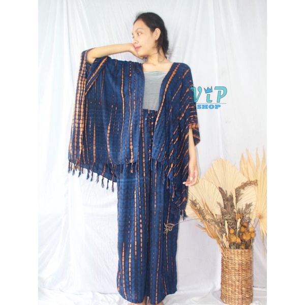 Set Outer Cardigan dan Kulot Tiedye Bali Lilit bohemian jumbo