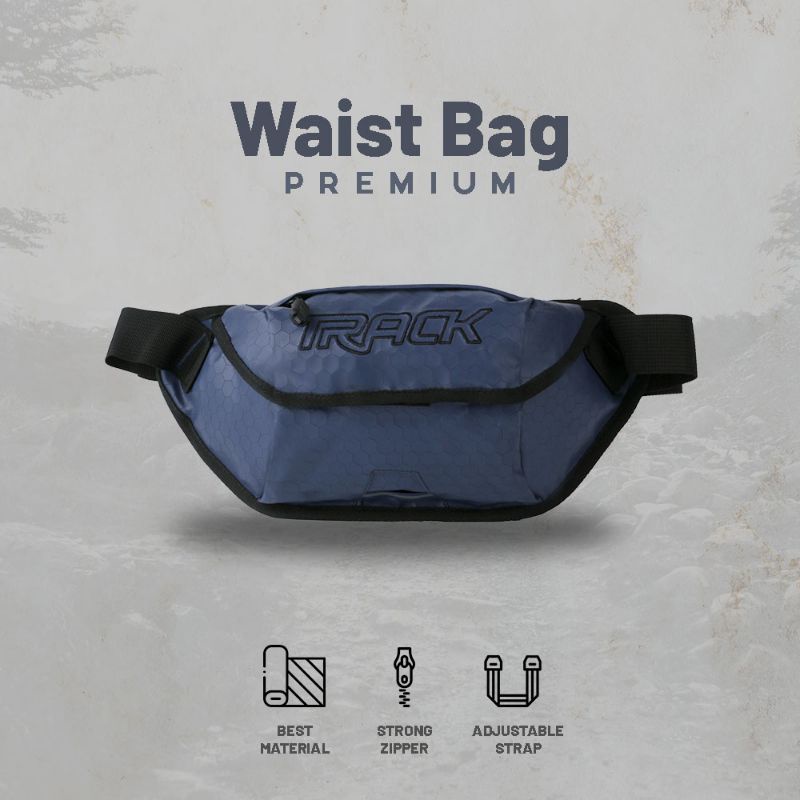 Tas Waistbag Track Pria Wanita  Tahan Air Waterproof Terbaru Premium Stylish | Tas Selempang Kenz Distro Pro Series Original