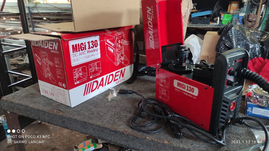 Mesin Las Daiden Migi 130 Mesin Las Co Daiden Mig 130 Travo Las Inverter Las Co2 Migi 130 Daiden