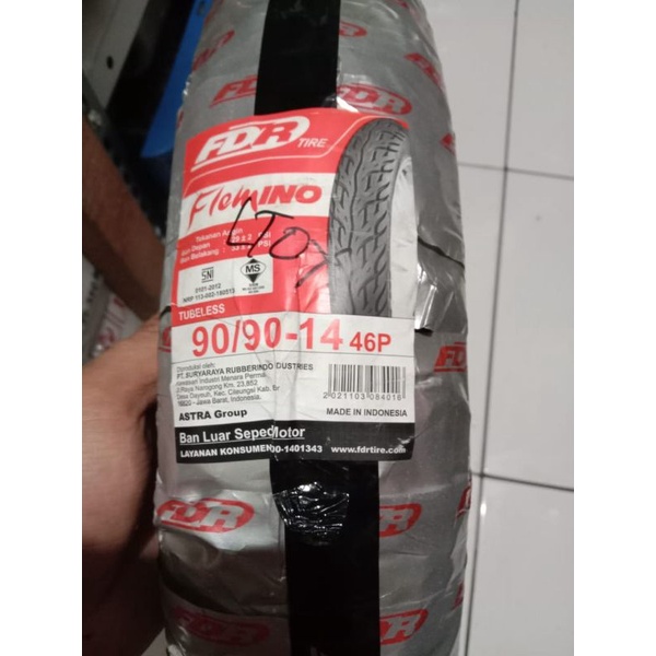 BAN TUBLES FDR 90 90 14 ALL MOTOR HONDA BEAT SCOOPY VARIO 110 VARIO 125 BAN BELAKANG FDR