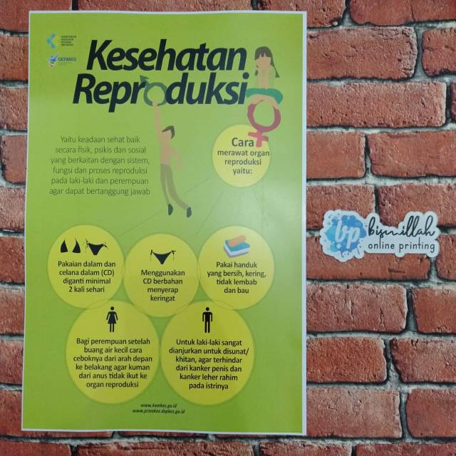 Poster Kesehatan Menjaga Reproduksi Shopee Indonesia