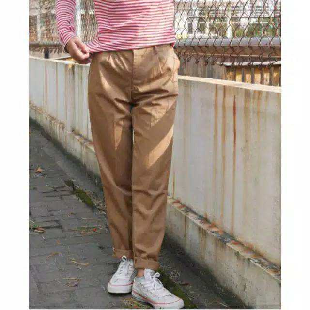 CELANA BAGGY PANTS//CELANA KERJA BAGGY DRILL//CELANA BAGGY STIK BALIK