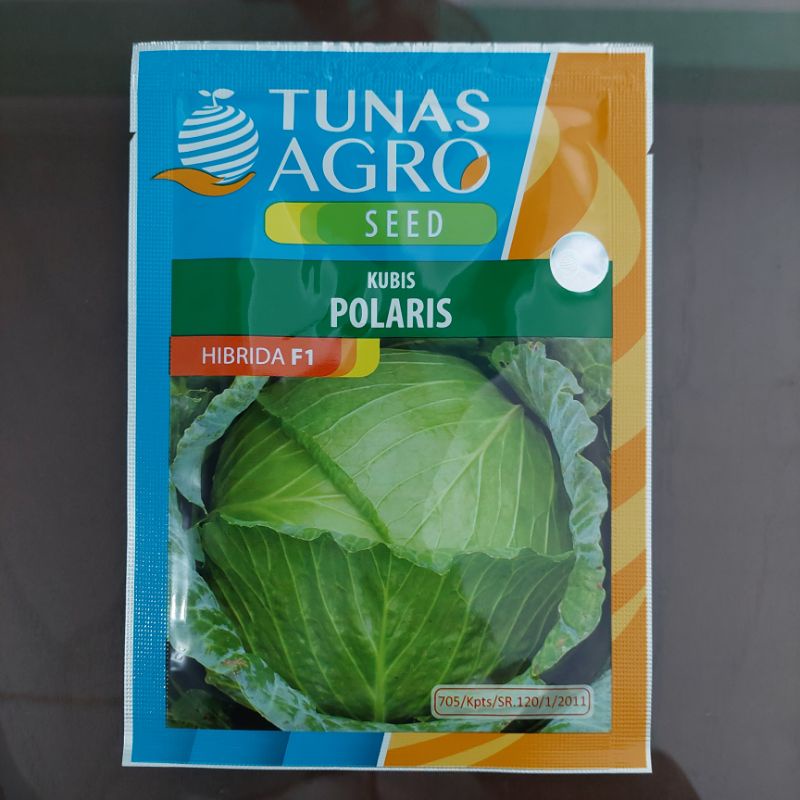 Benih Kubis Polaris | Kubis Polaris Hibrida F1 Tahan Akar Gada - Tunas Agro Seed (10gr).