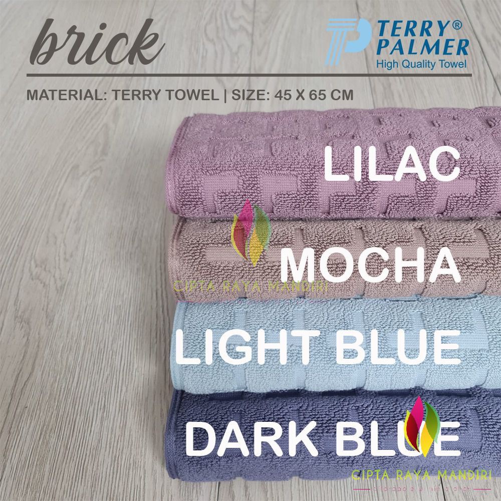 Keset Kaki Handuk TERRY PALMER Premium 45X65 BRICK Tebal Serap