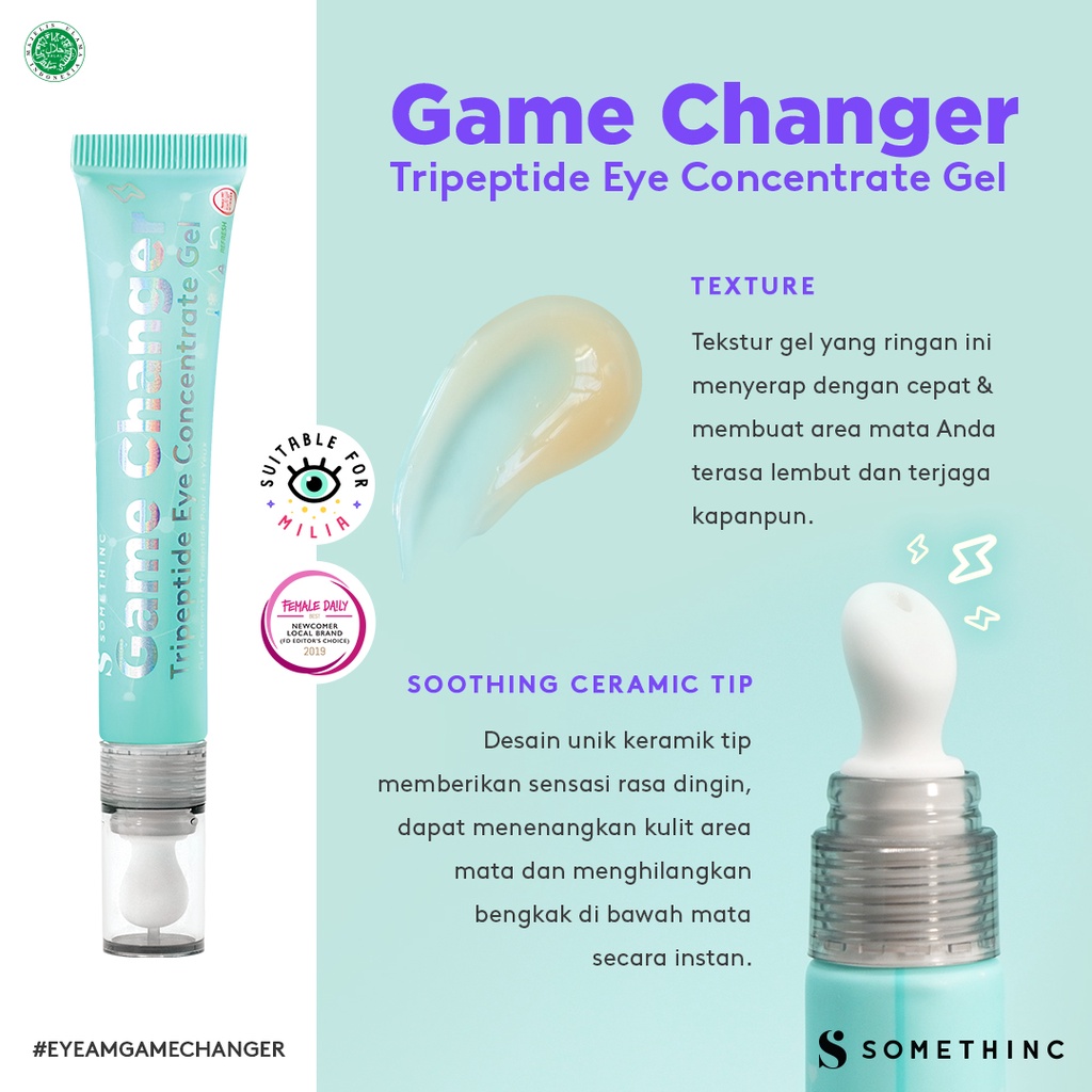 SOMETHINC Game Changer Tripeptide Eye Concentrate Gel 20mL