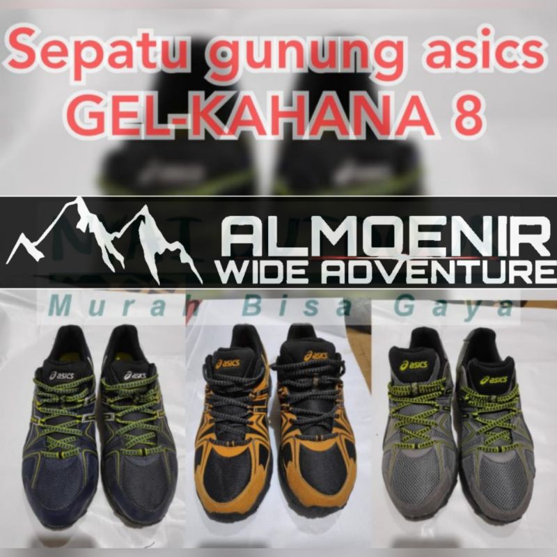 sepatu gunung asics gel kahana 8 original