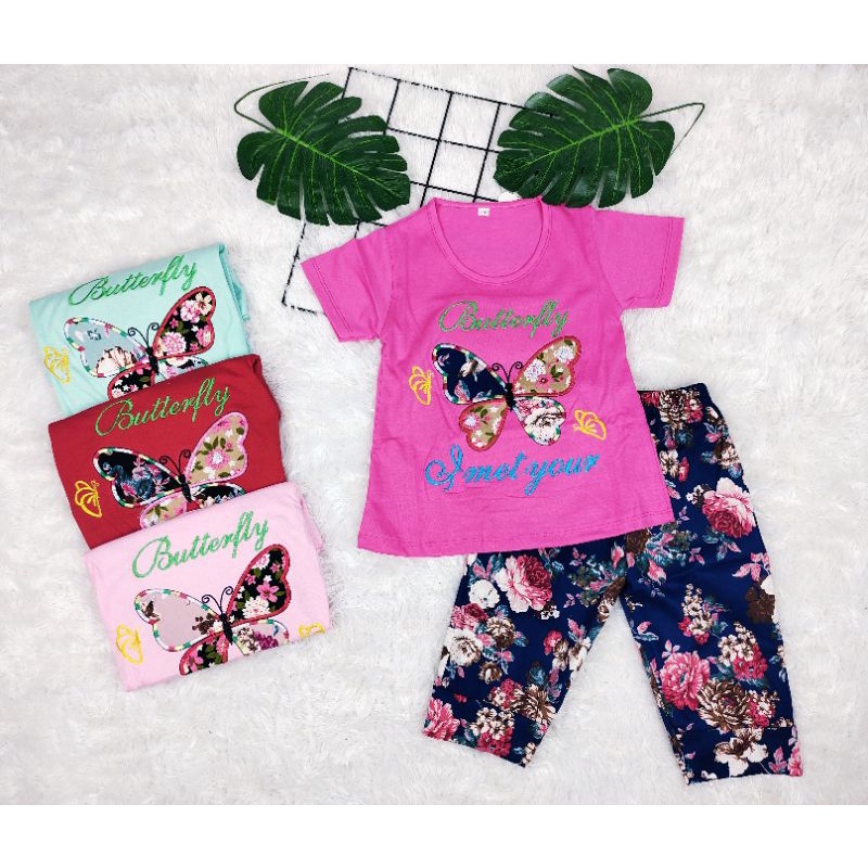 3S SETELAN ANAK PEREMPUAN USIA 1-5 TAHUN GAMBAR ONE MORE,CITTCE LOVE,FAVORITE,I NEED SLEEP,BUTTERFLAY,CUTE NEW-7
