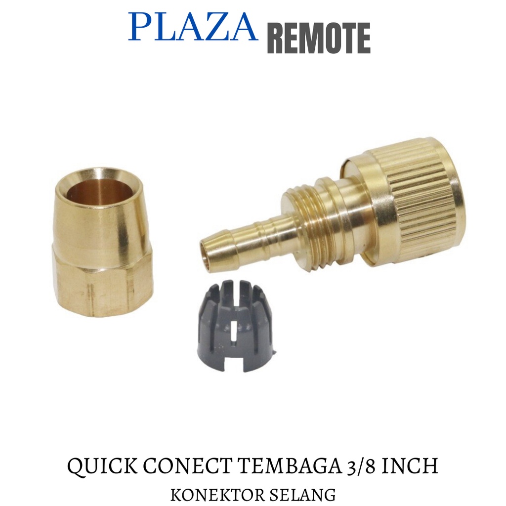 QUICK CONECTOR SELANG BAHAN TEMBAGA 3/8 INCH ALAT SAMBUNG SELANG DARI KRAN