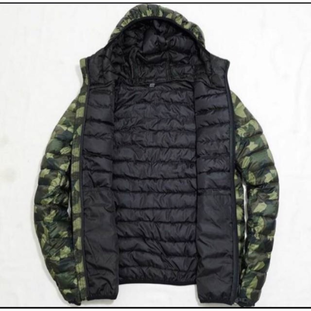JAKET PULL & BEAR CAMO LIGHTWEIGHT PUFFER JAKET ORIGINAL
