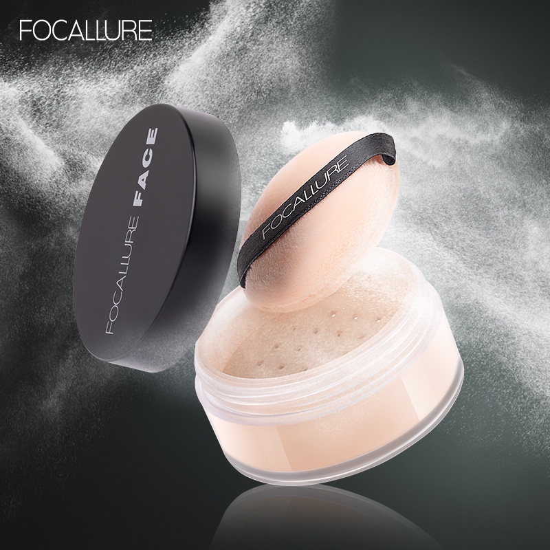 FOCALLURE 3PCS Base Makeup Sets Long-lasting Foundation &amp; Oil Control Setting Powder &amp; Concealer Paket