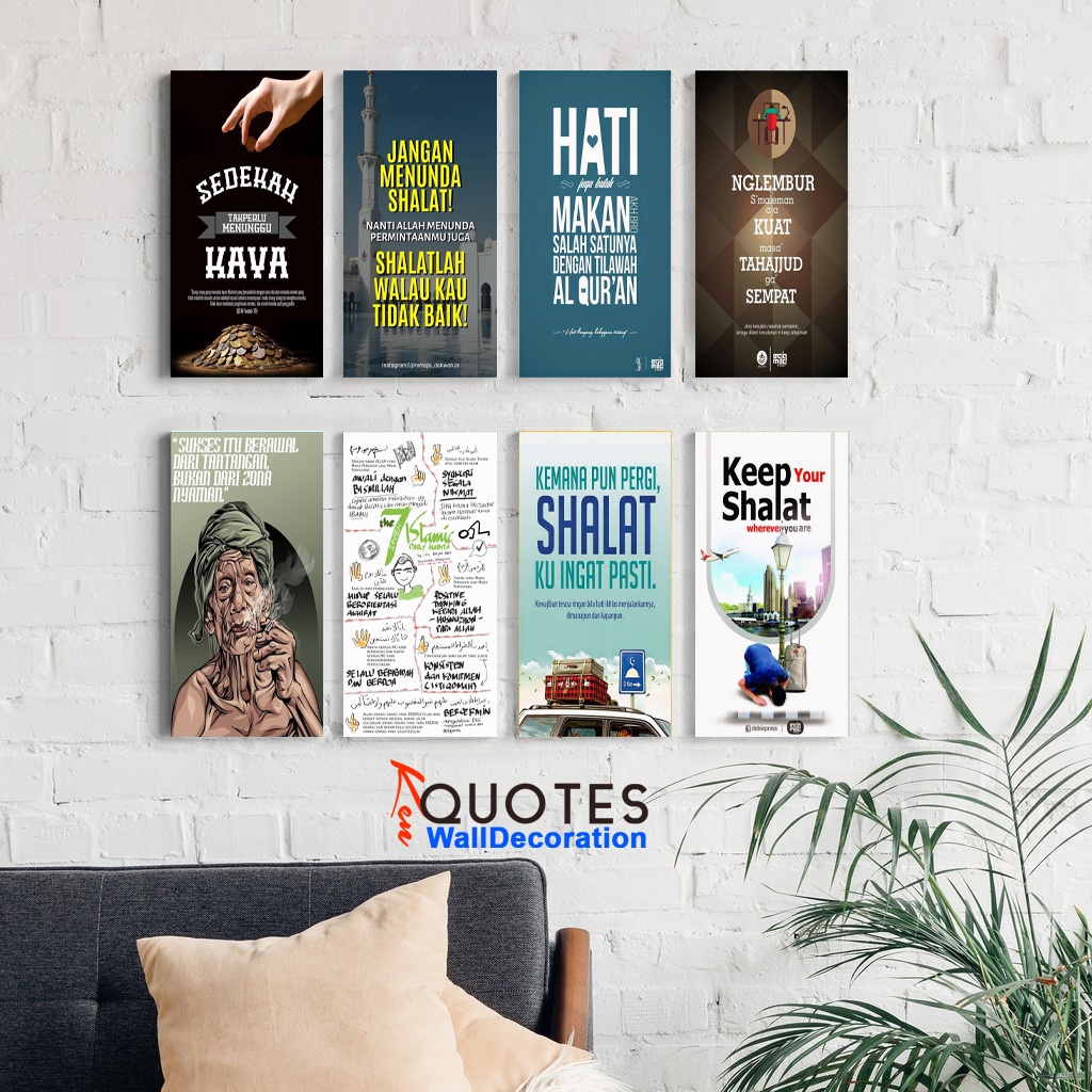 KenQuotes -  Mini Hiasan Dinding Quotes Aesthetic Pajangan Rumah Wall Decor Motivasi Poster Kayu QV0