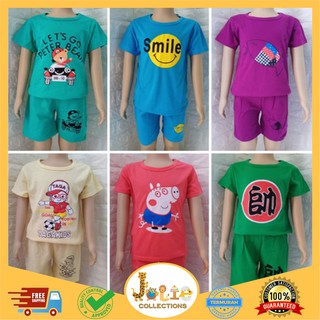 JOLIECOLLECTIONS KAOS  ANAK IMPORT  SET BAJU ANAK CELANA 