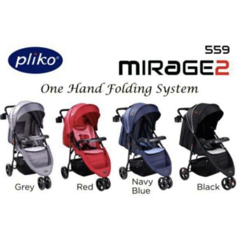 Kereta Dorong Bayi Stroller Pliko 559 Mirage 2