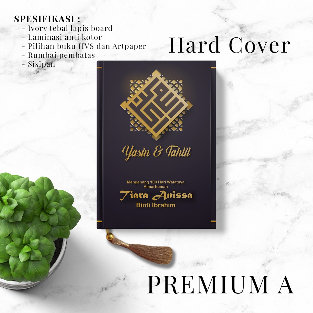 CETAK BUKU YASIN DAN TAHLIL HARD COVER "PREMIUM"