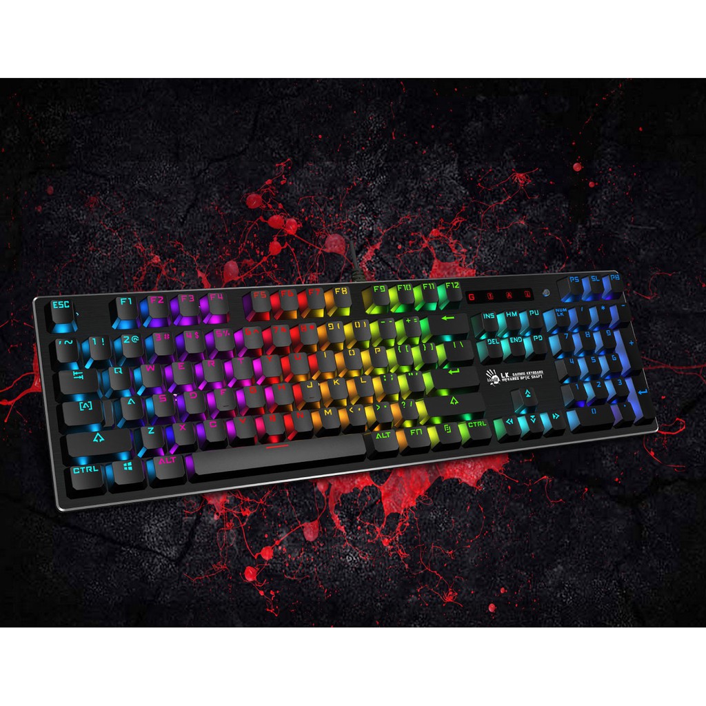 Bloody B820R Keyboard Gaming RGB Mekanik LK Optic Switch - Full-size Black