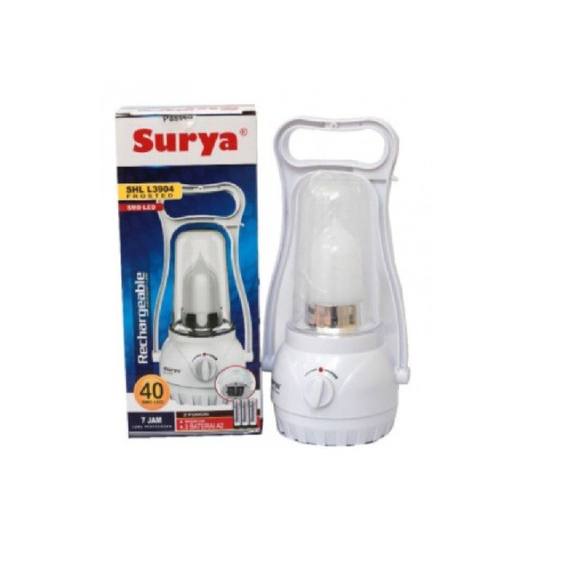 Surya Lampu Emergency Petromak Frosted SHL L3904 Rechargeable 7 Hours