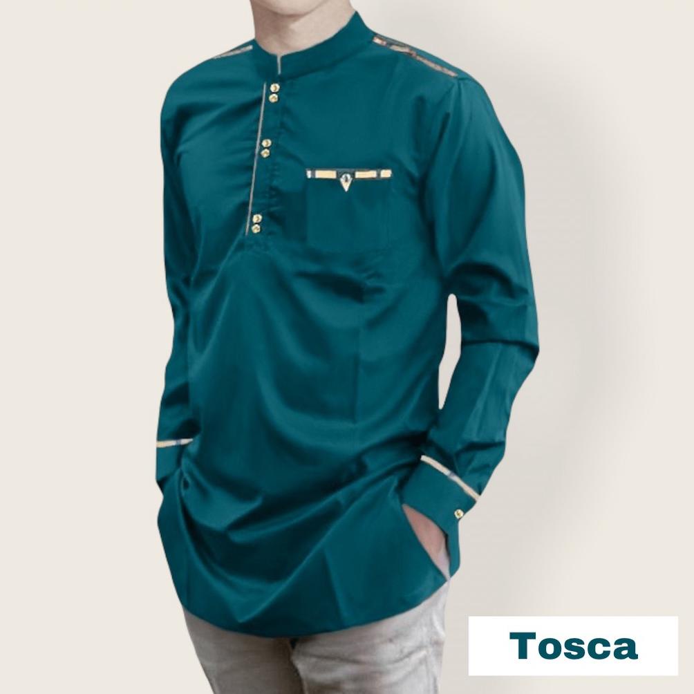 Baju Koko Raja Tojiro - Baju Koko Pria Muslim Lengan Panjang - Baju Koko Bahan Katun Premium Murah
