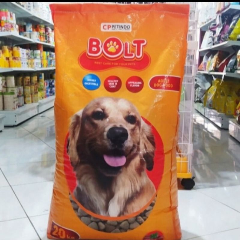 Ekpedisi makanan anjing bolt dog 20 kg