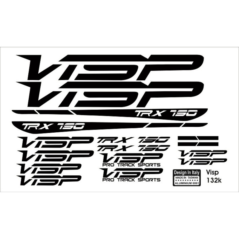 Decal Sticker stiker decals Frame Fixie Soloist 77 Visp