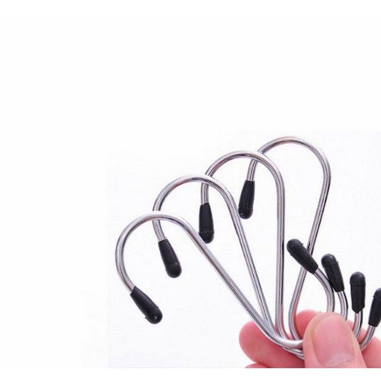 hanger gantungan stainless model S Sling hook serba guna (1set=4pc)