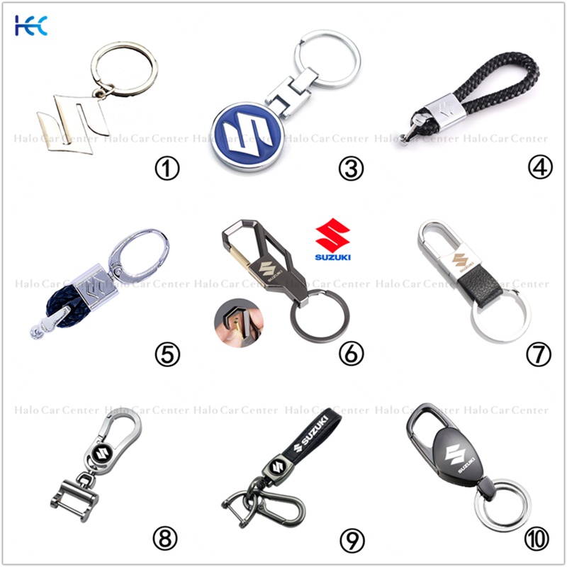 【Ready Stock】Alloy Metal Logo Motorcycle Keychain Car keychain SET for Suzuki