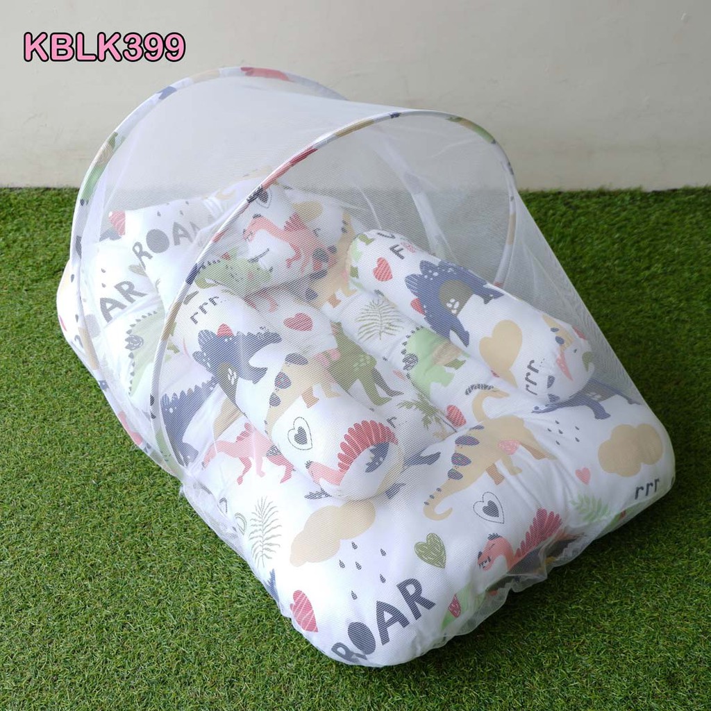 Kasur Kelambu Bayi Set Bantal Guling PREMIUM / Kasur Lipat Kelambu Bayi / Kelambu Lepas / Kasur Bayi