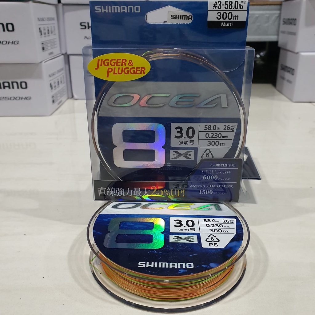 SENAR PANCING PE Shimano Ocea EX8