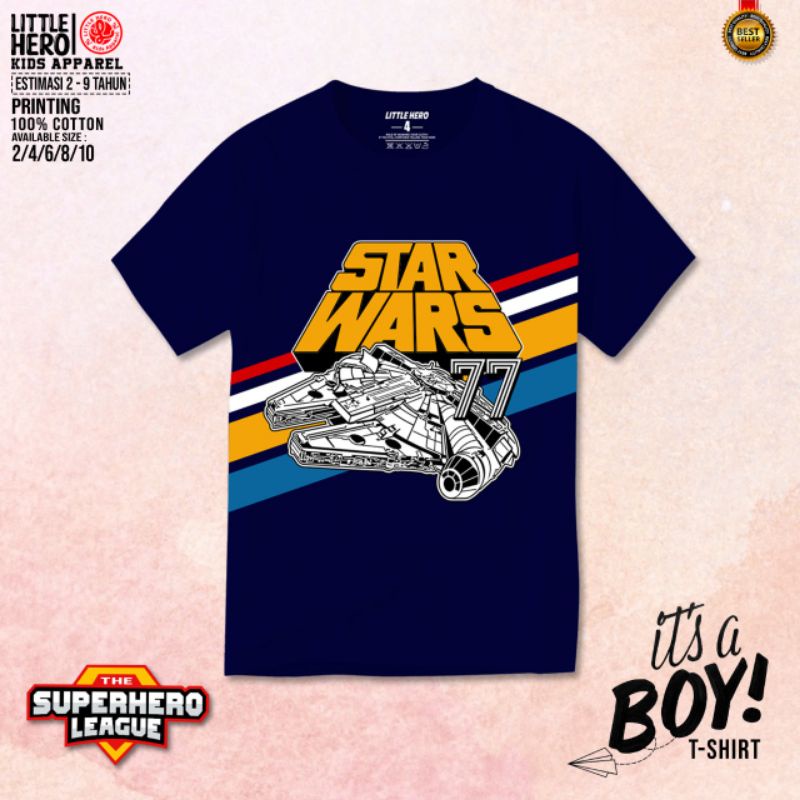 PILIH MOTIF Kaos Anak Superhero League By LITTLE HERO 2-9 Tahun