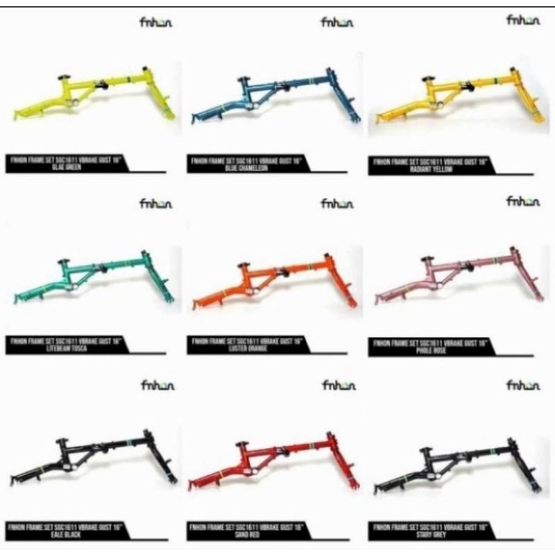 Frame Set fnhon Gust vbrake ubrake