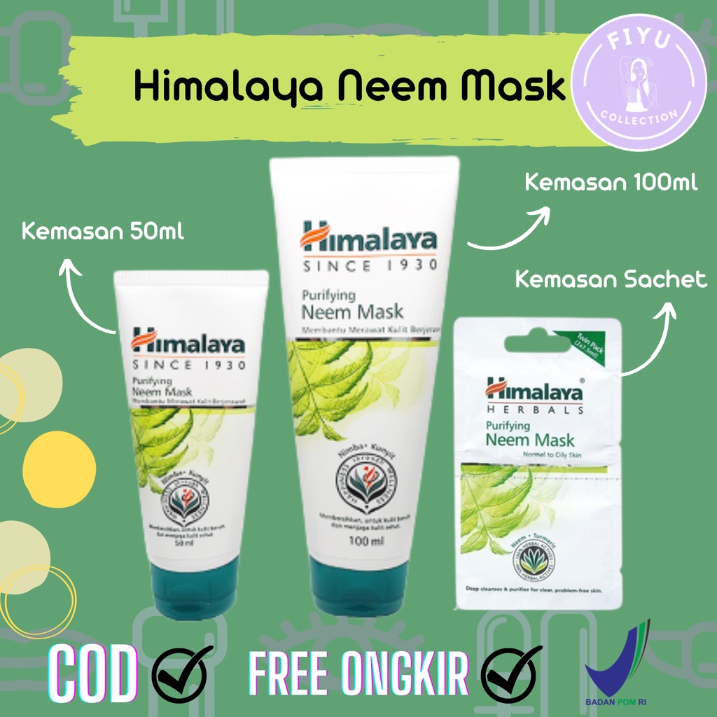 HIMALAYA purifying facial wash | neem mask / perawatan kulit wajah berjerawat