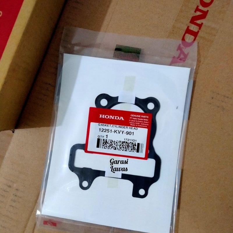 12251-KVY-901 Gasket cylinder head original AHM Honda beat Packing head ori beat kvy paking seng hea