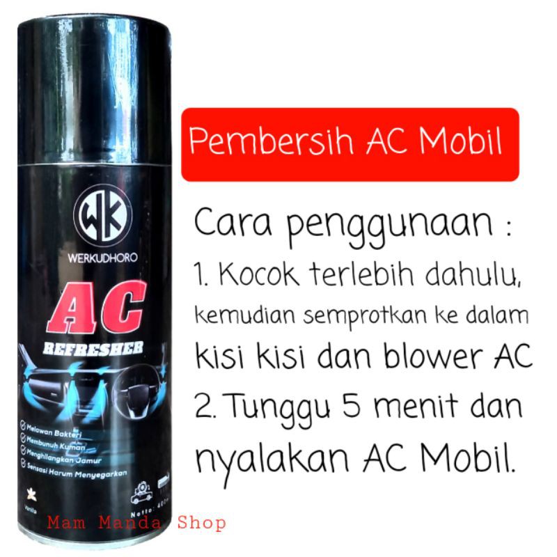 AC REFRESHER MOBIL / PEMBERSIH AC MOBIL DAN RUMAH / PENYEGAR UDARA AC