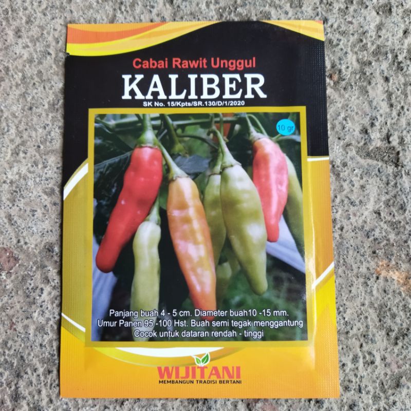 Kaliber Cabe 10 gr CRM KALIBER Cabe Rawit Merah - Benih Cabe Rawit Kaliber 10g Berkualitas Original 