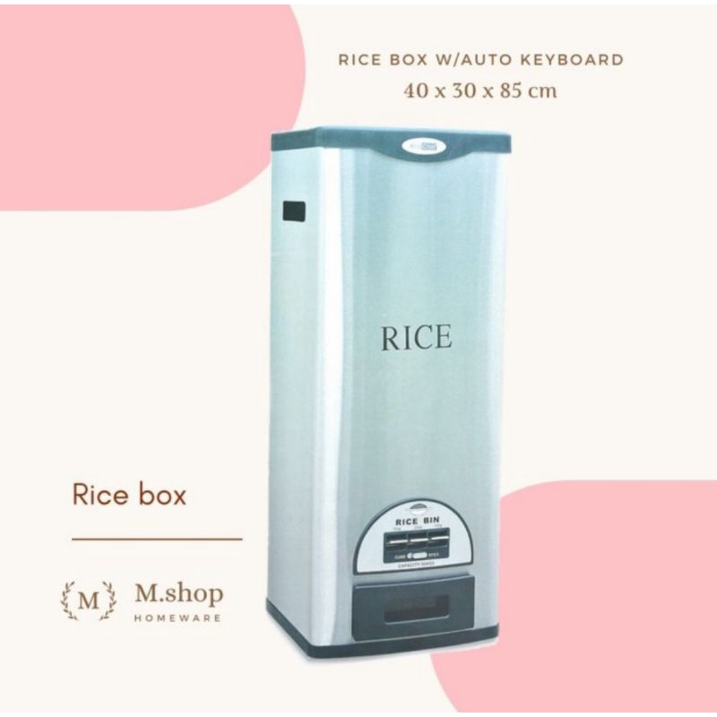 TEMPAT BERAS/RICE BOX CONTAINER 30KG