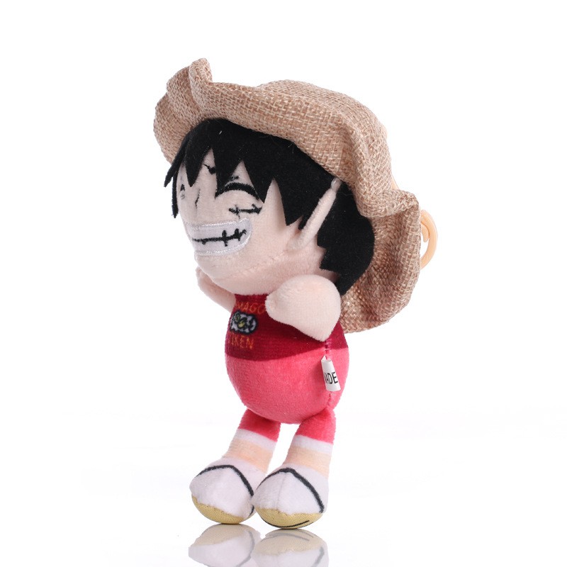 Mainan Boneka Stuffed Plush Monyet D Luffy One Piece 14cm Untuk Hadiah