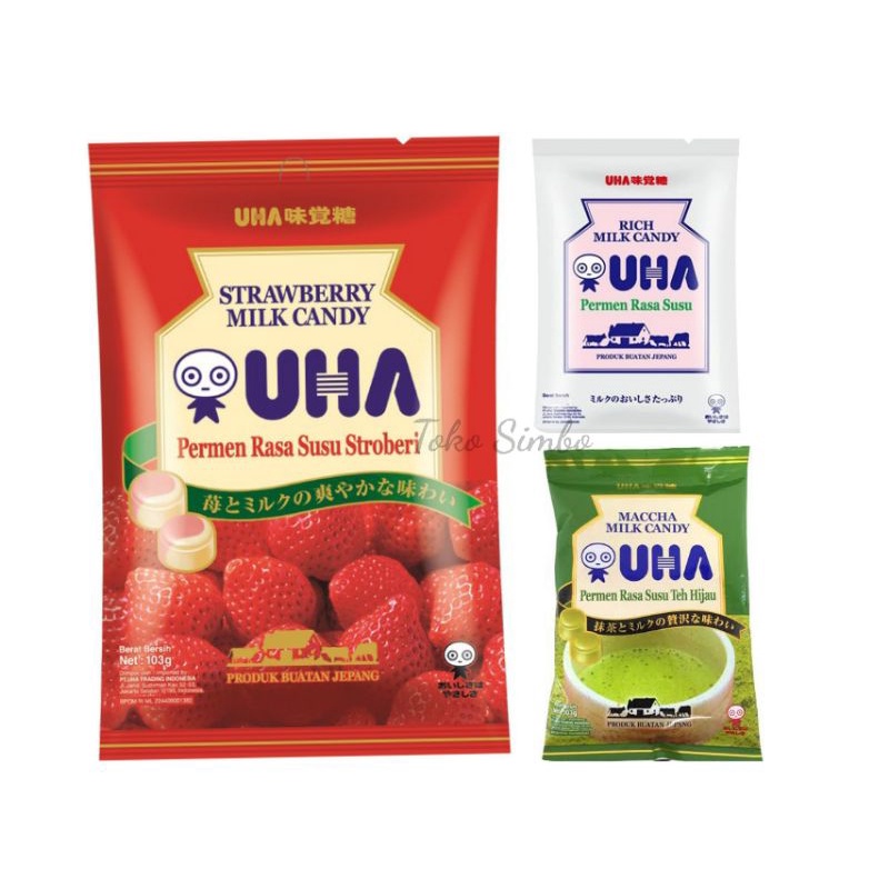 

Permen susu UHA jepang rasa strawberry matcha 42 gr