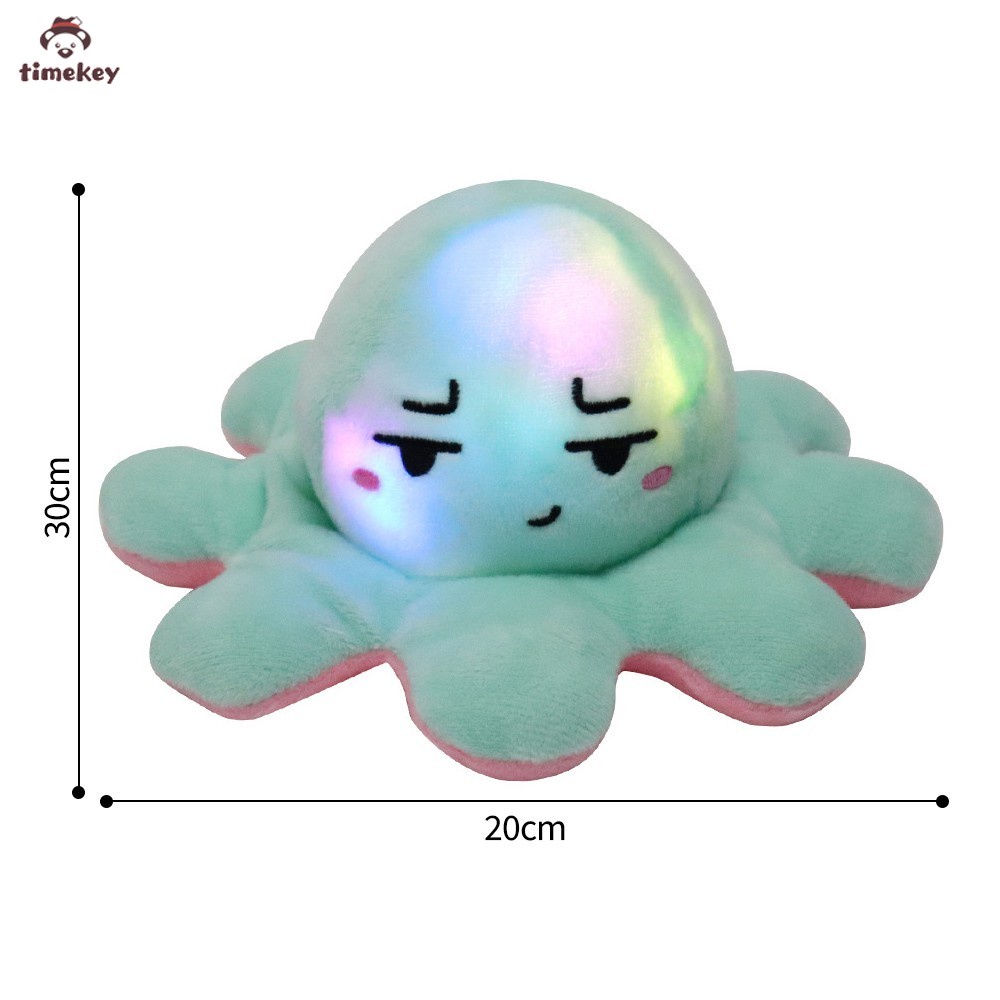 (Tk) Boneka Gurita Bahan Plush Reversible Ukuran 20cm Untuk Hadiah Ulang Tahun Anak