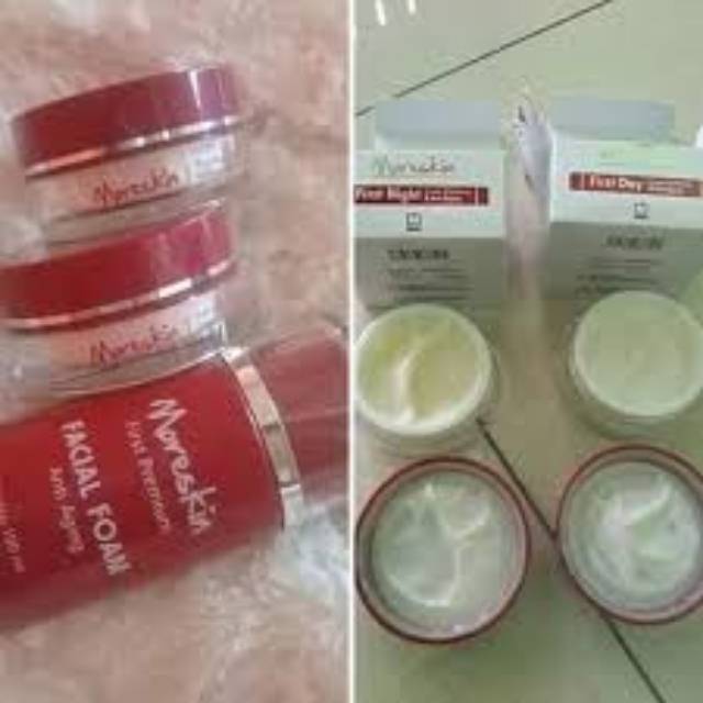 Moreskin First Day and First Night Anti Aging Cream (Krim Siang/Day Cream)(Krim Malam / Night Cream)