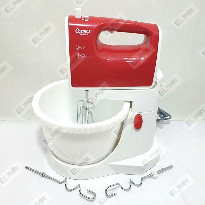 Stand Mixer Berdiri Cosmos CM 1689 Turbo 5 Speed Hand Mixer CM1689