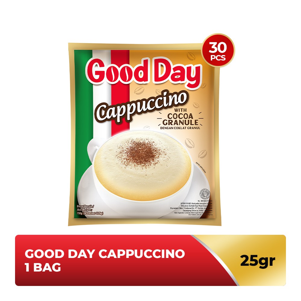 

GOOD DAY Cappuccino 1 Bag (30 x 25 gr)