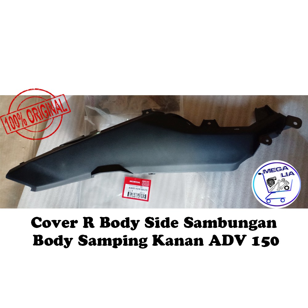 Cover R Body Side Sambungan Body Samping Kanan ADV 150 ORI HONDA 100% 83600-K0W-N00ZB